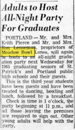 Wagon Wheel (Meadow Bowl Lanes) - June 1965 Article
